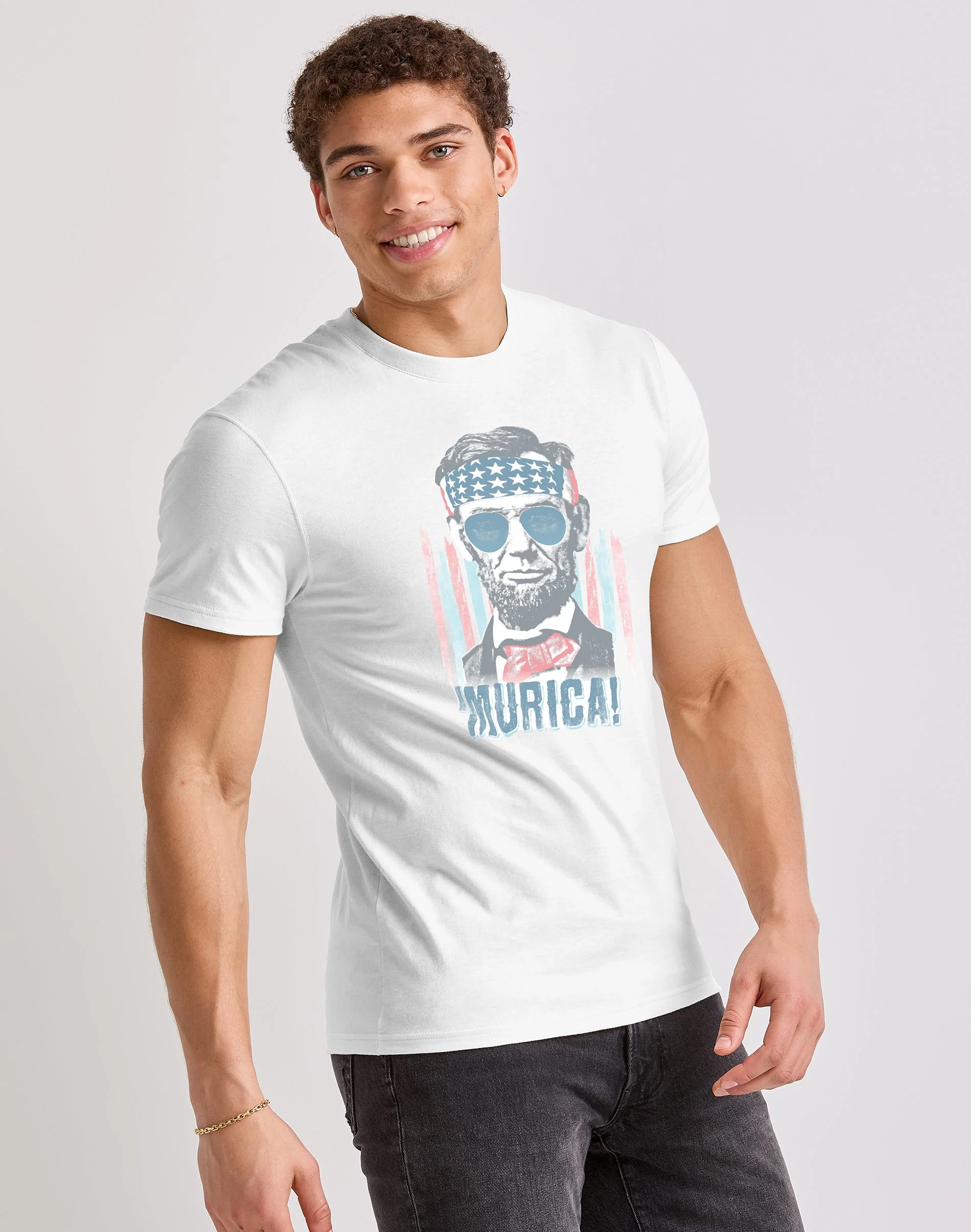 Hanes Men's Murica Graphic Tee #GT49    Y06041