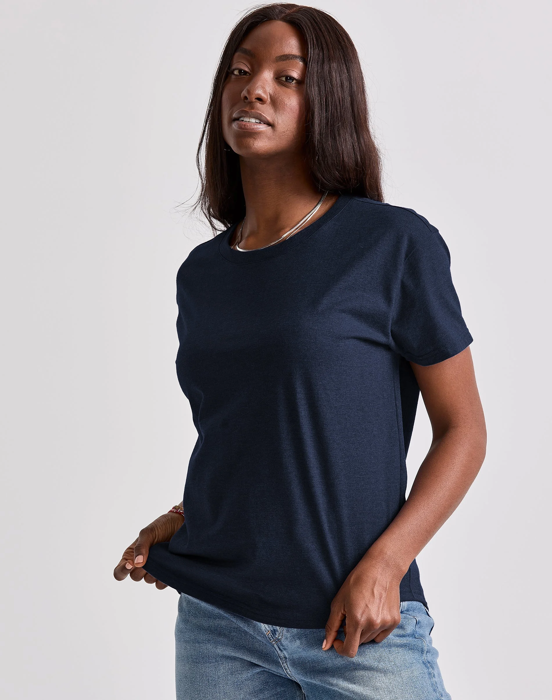 Hanes Originals Women's Tri-Blend T-Shirt, Relaxed Fit #28PT