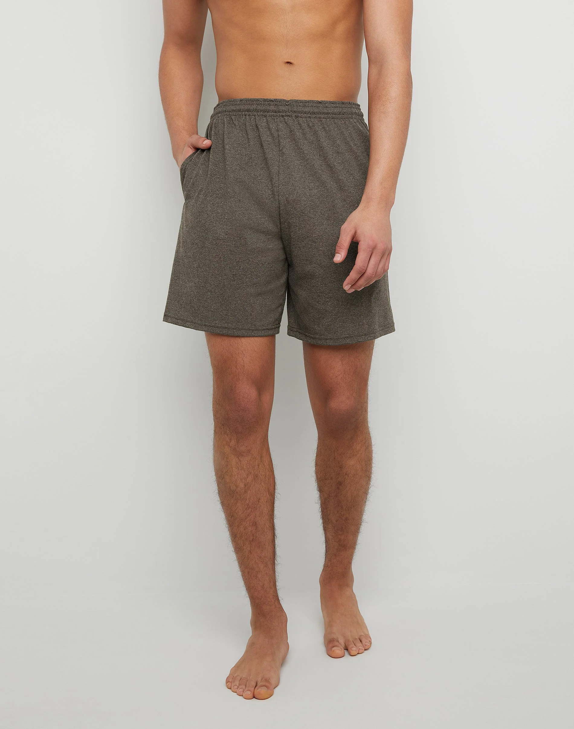 Hanes Essentials Men's Cotton Shorts With Pockets, 7.5" #O8790