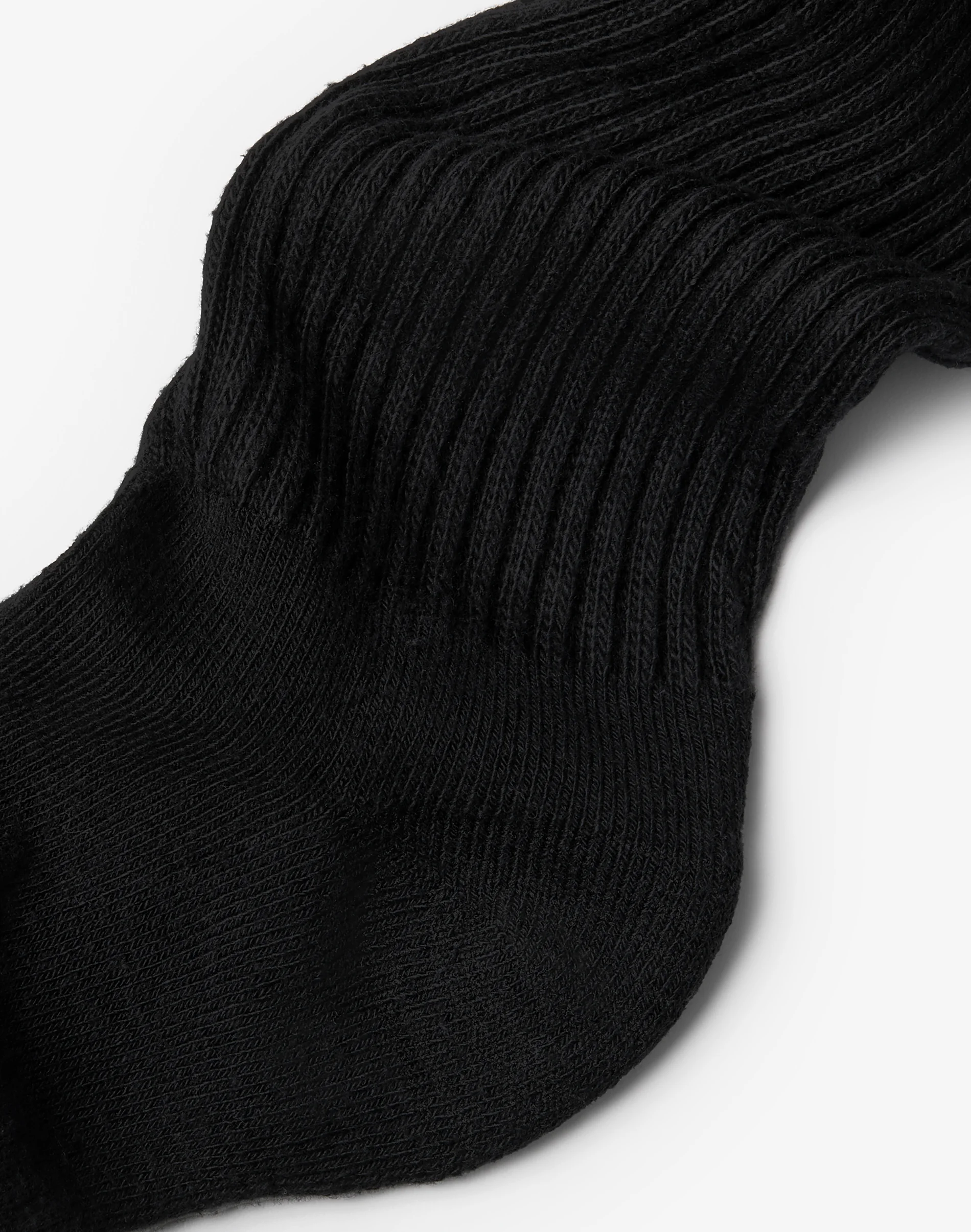 Hanes Unisex Plain Black Socks Pack, 6 Pairs, Crew Socks #PBS184