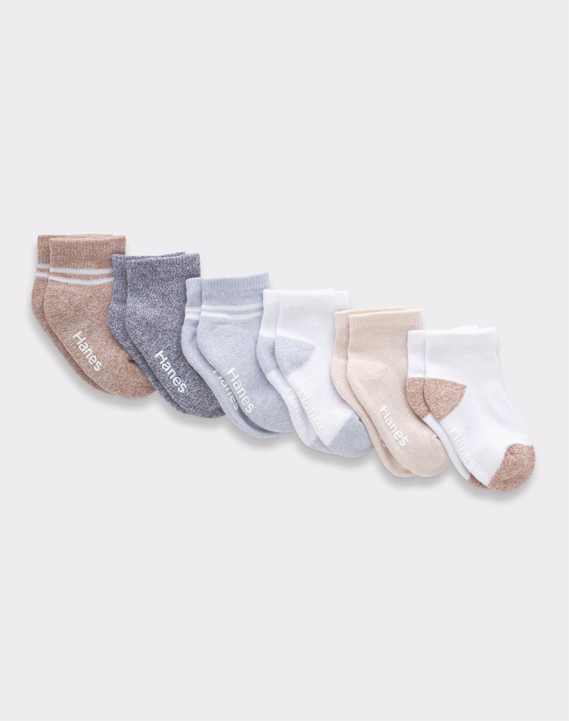 Hanes Pure Comfort Infant/Toddler Boys’ Ankle Socks, Organic Cotton, 6-Pairs #TBPUA6