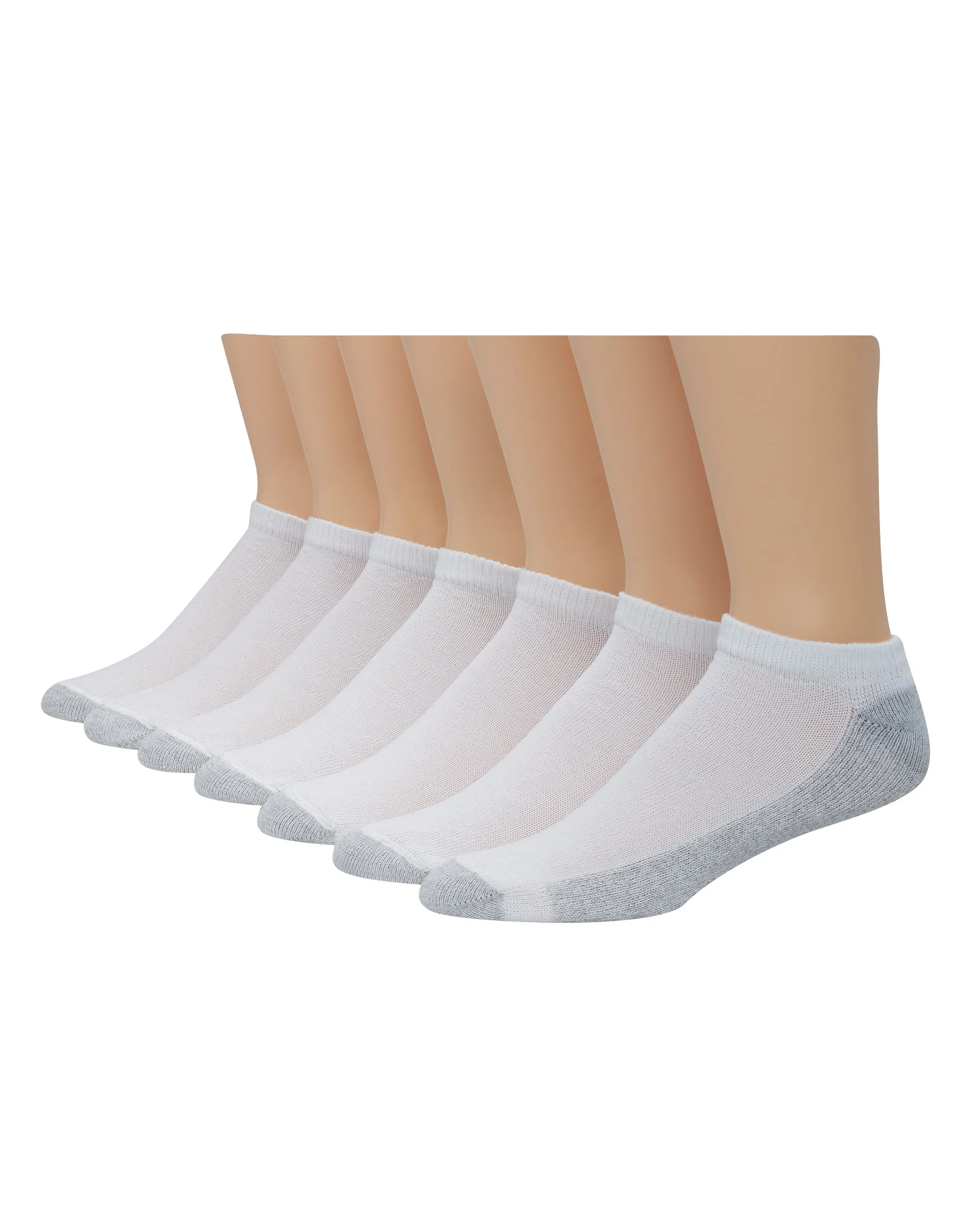 Hanes Double Tough Men's No-Show Socks, Shoe Sizes 6-12, 12-Pairs #190V12