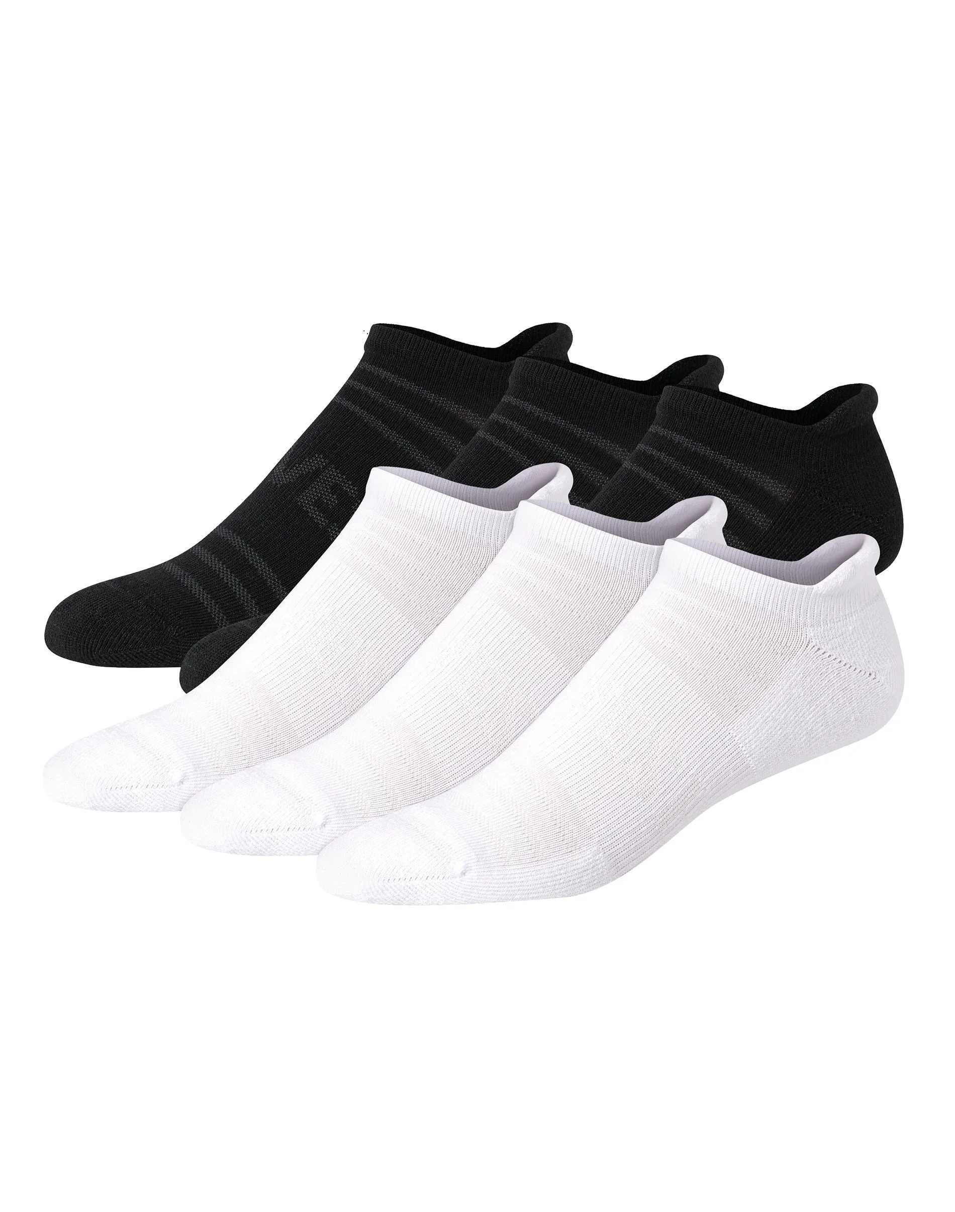 Hanes Moves Breathable Mesh Men’s Heel Shield Socks, Shoe Sizes 6-12, 6-Pairs #HMMV88