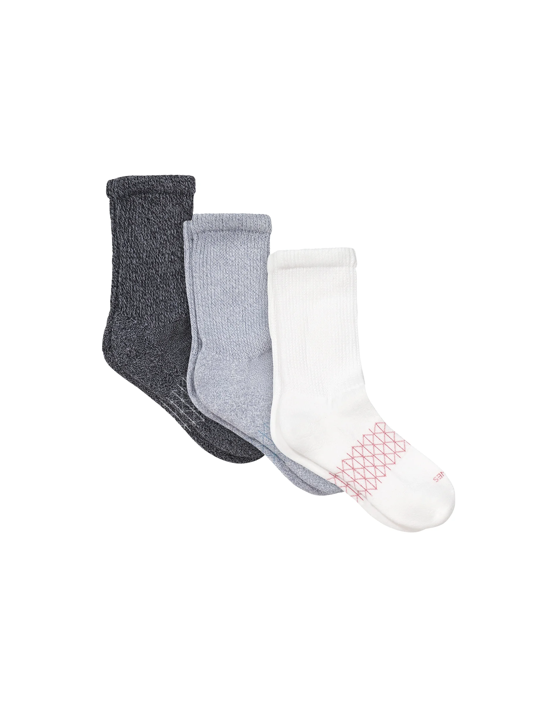 Hanes Absolute Wellness Women's Non-Binding Crew Socks, 3-Pairs #WPAWC3