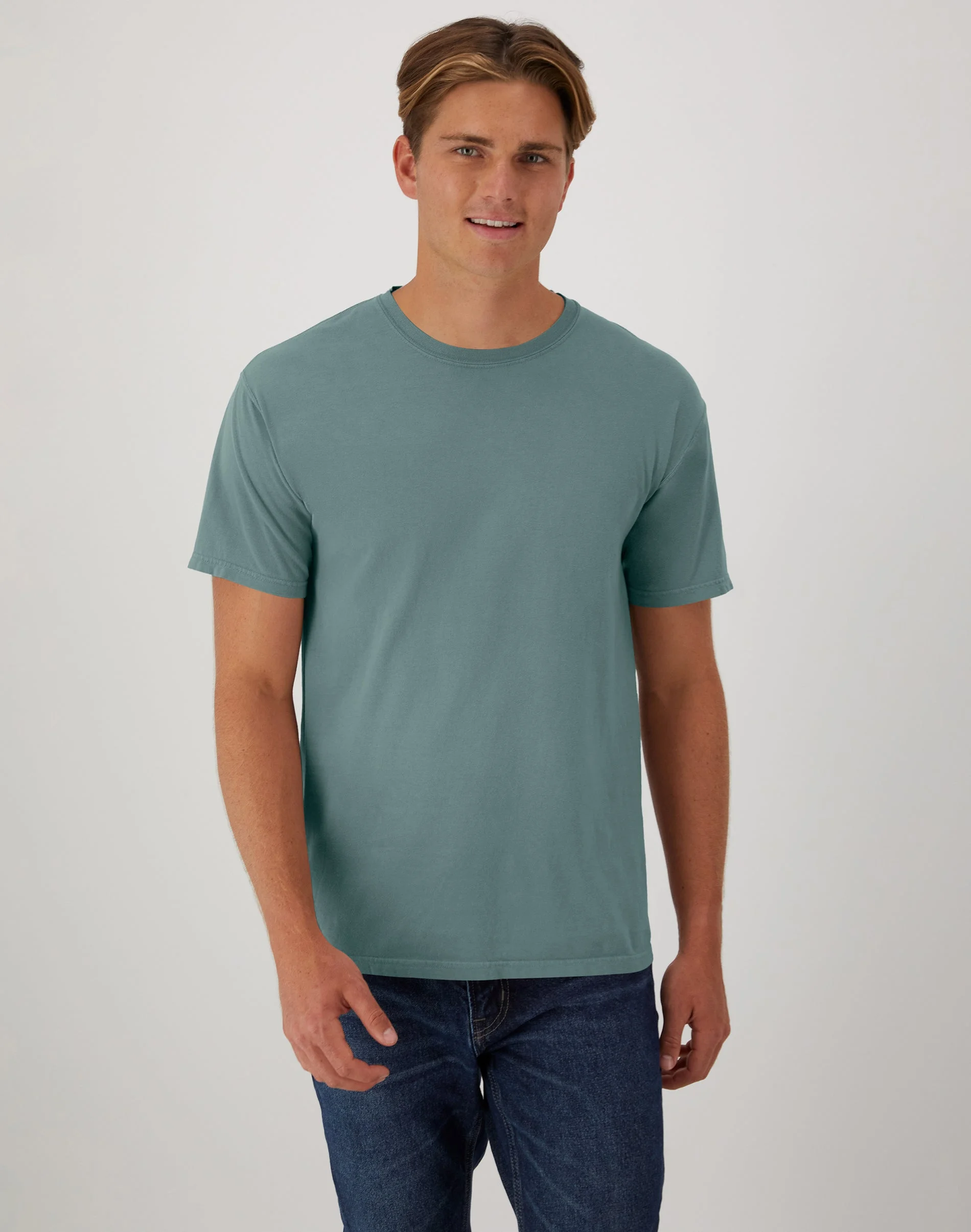 Hanes Unisex Garment Dyed Cotton T-Shirt #GDH100  GRTDYE