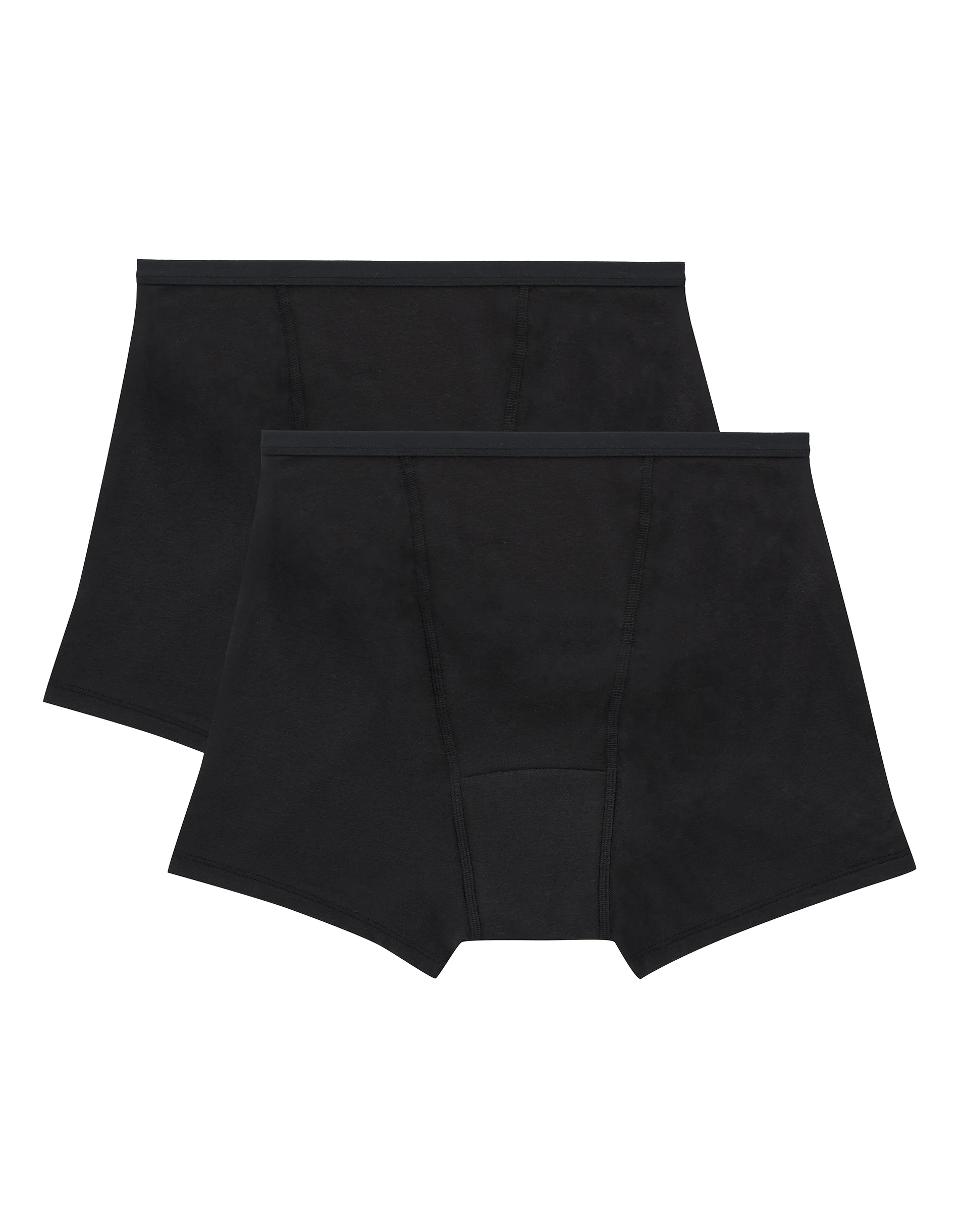 Hanes Comfort, Period. Women's Boxer Brief Period Underwear, Super Leaks, 2-Pack #SP49AS
