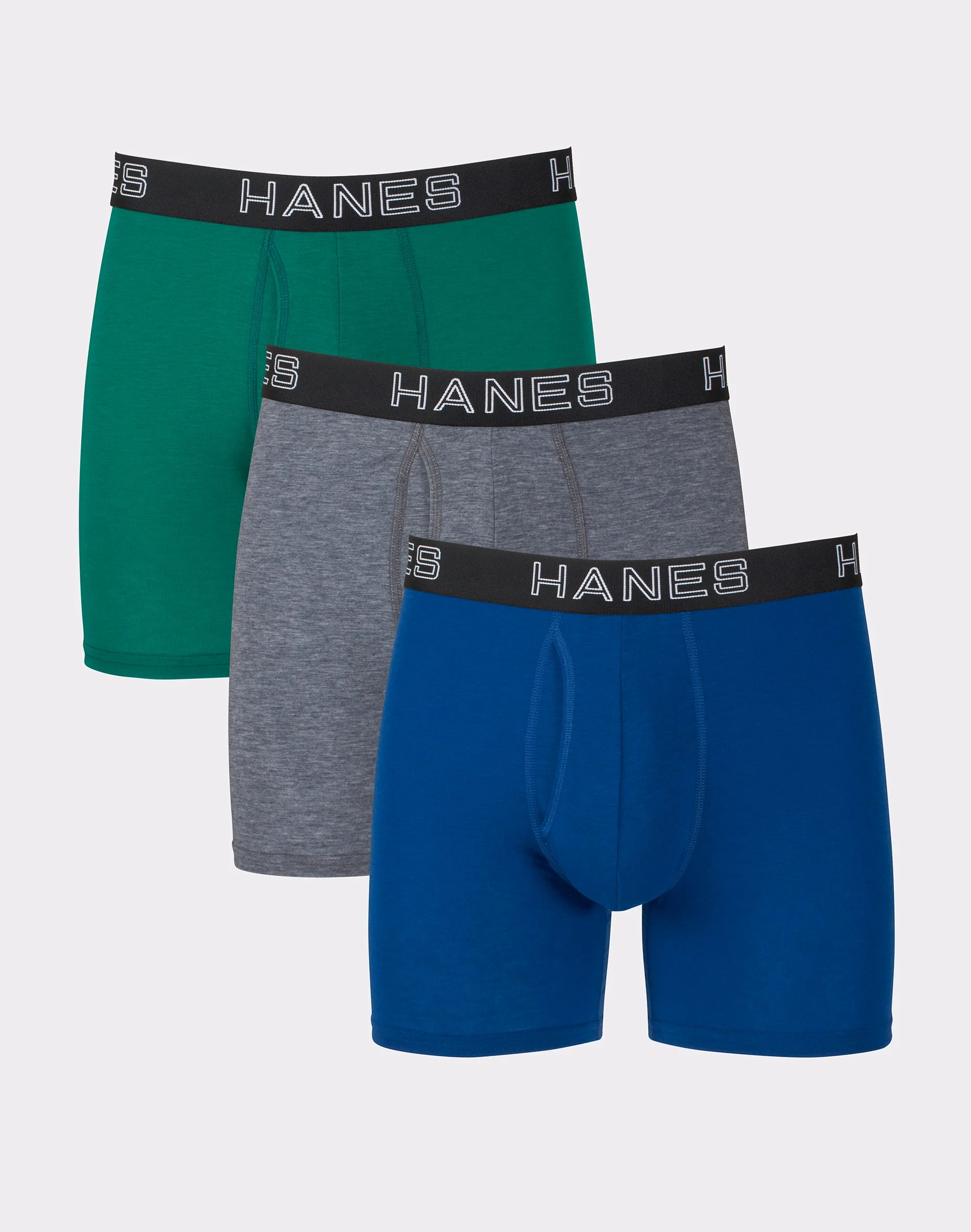Hanes Ultimate Total Support Pouch Big Men’s Boxer Brief Underwear, Assorted, 3-Pack (Big & Tall Sizes) #UFSBS3