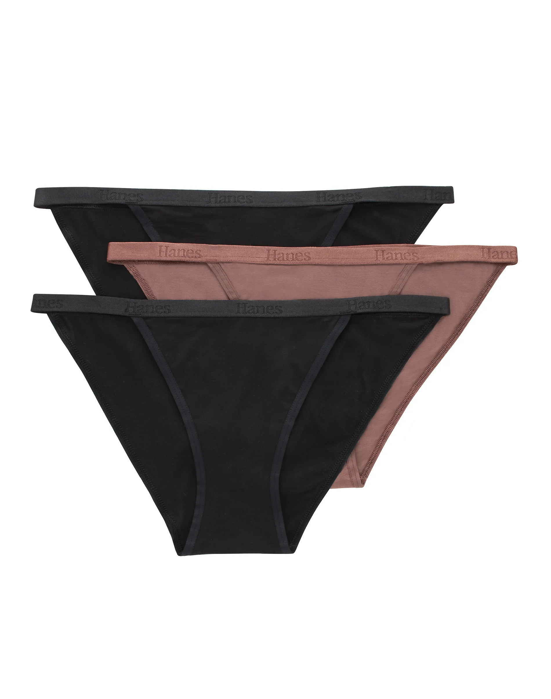 Hanes Originals Women's SuperSoft String Bikini Underwear, 3-Pack #OB45AS