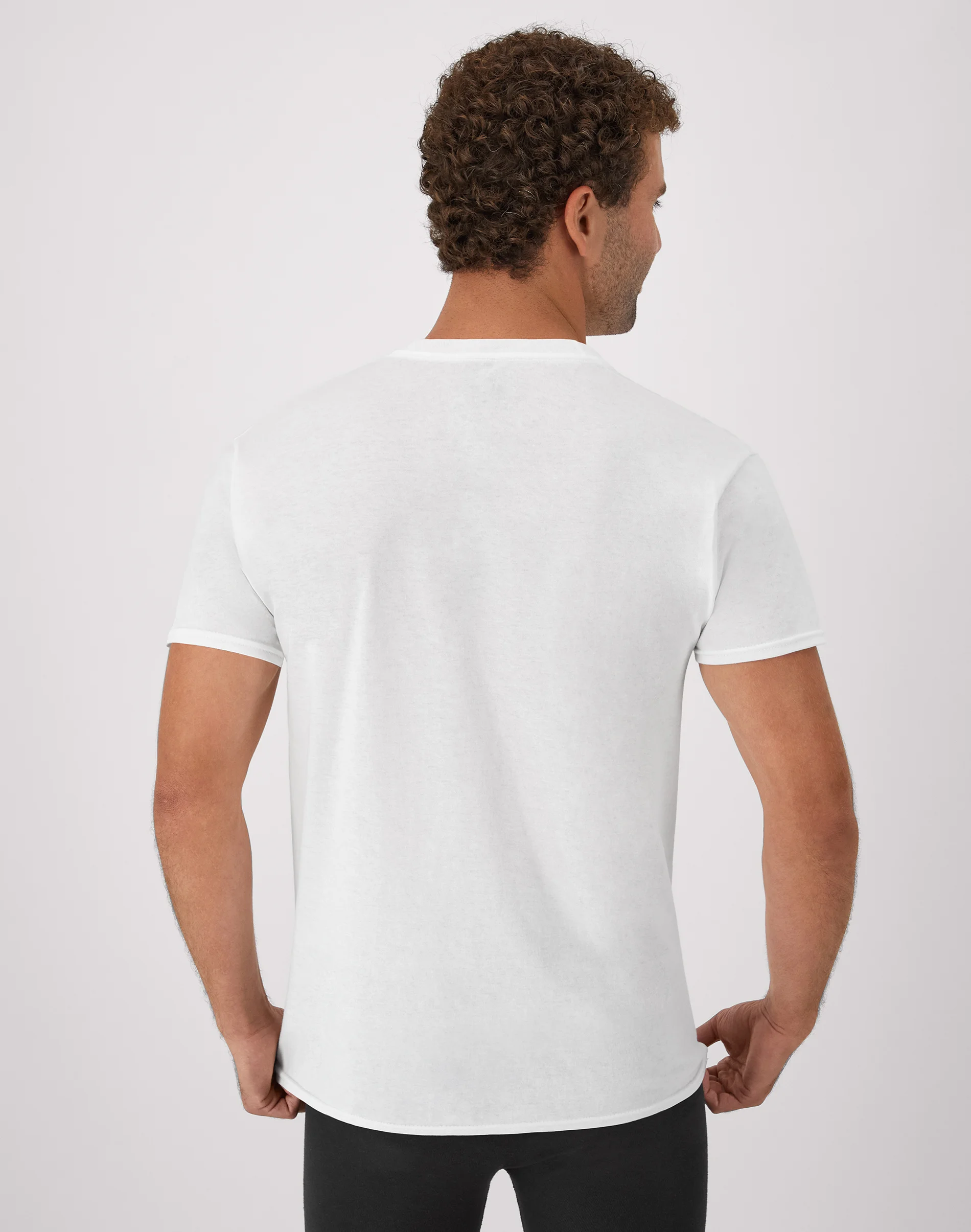 Hanes Men's Undershirt Pack, V-Neck, Moisture-Wicking Cotton with Odor Control, 6-Pack #777VP6