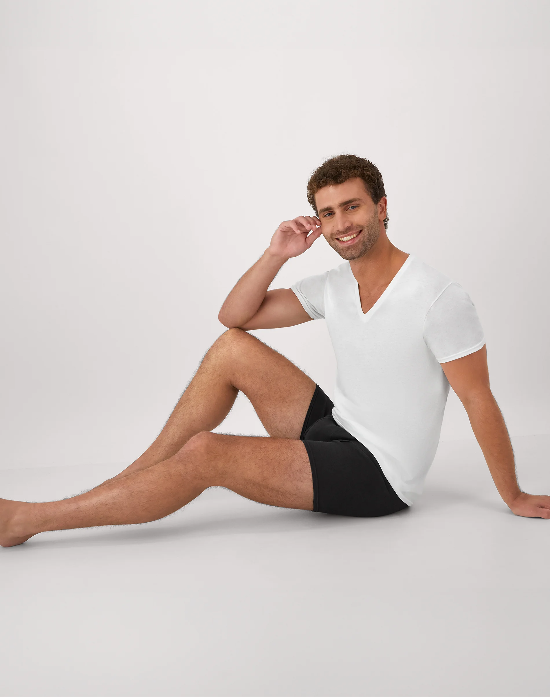Hanes Men's Undershirt Pack, V-Neck, Moisture-Wicking Cotton with Odor Control, 6-Pack #777VP6