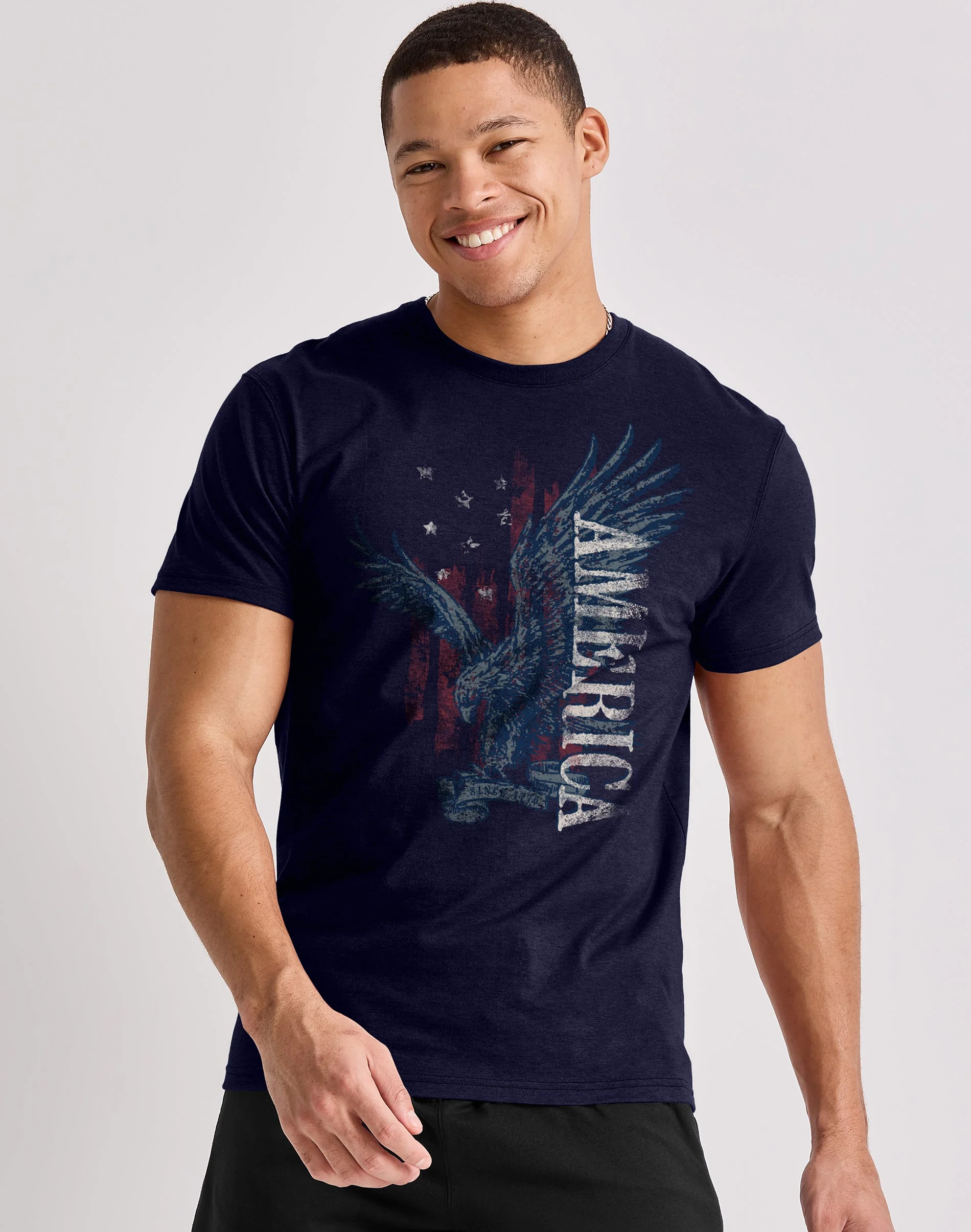 Hanes Men's Eagle America Graphic Tee #GT49    Y06043