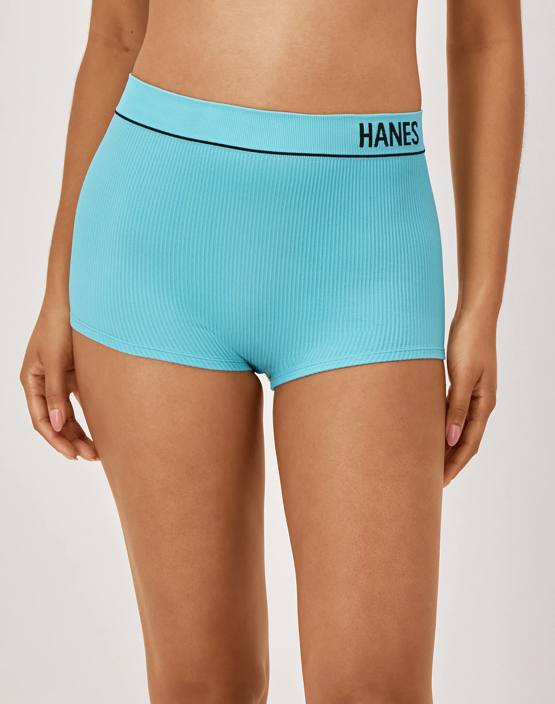 Hanes Originals Women's Seamless Rib Boyfit Underwear, Assorted, 6-Pack #MH14FA