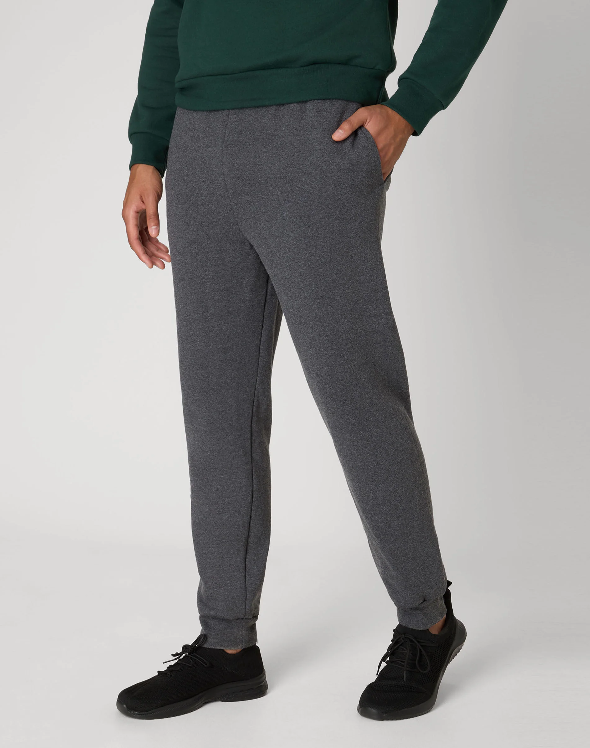 Hanes EcoSmart Men's Fleece Jogger Pants with Pockets, 30.5" #O8389
