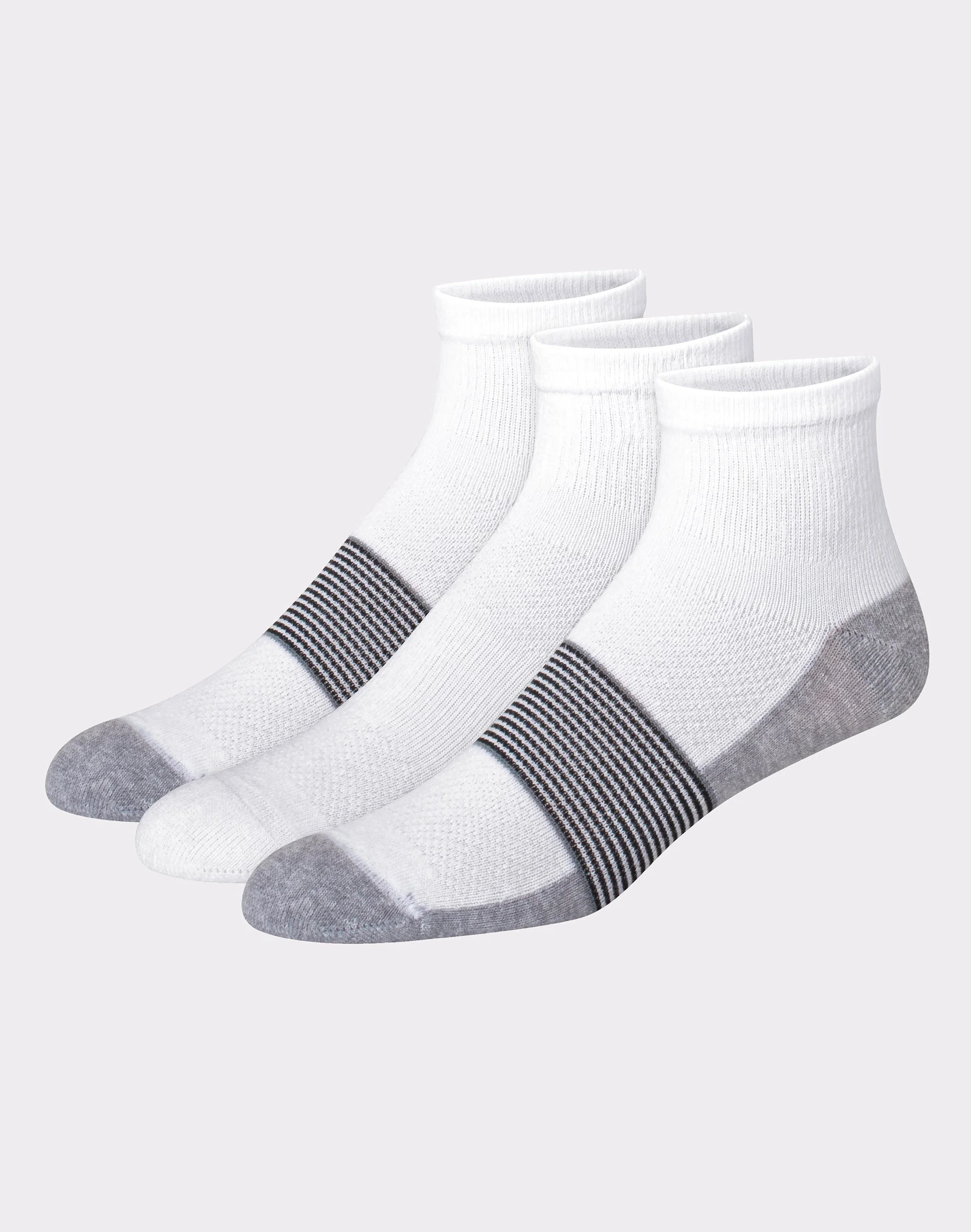 Hanes Cool DRI Men's Ankle Socks with Ventilation, 3-Pairs #DG5163