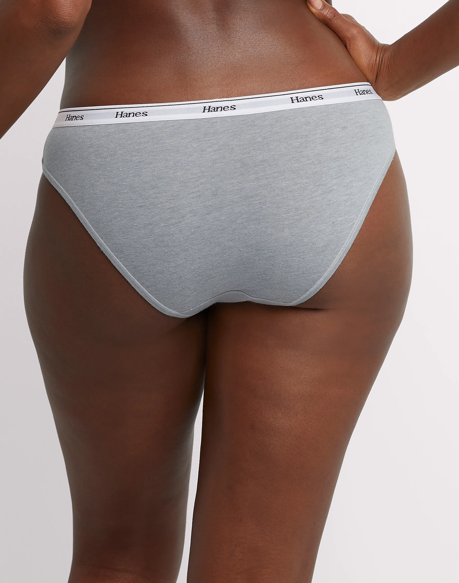 Hanes Originals Women’s Bikini Underwear, Breathable Stretch Cotton, 6-Pack #OC42AS