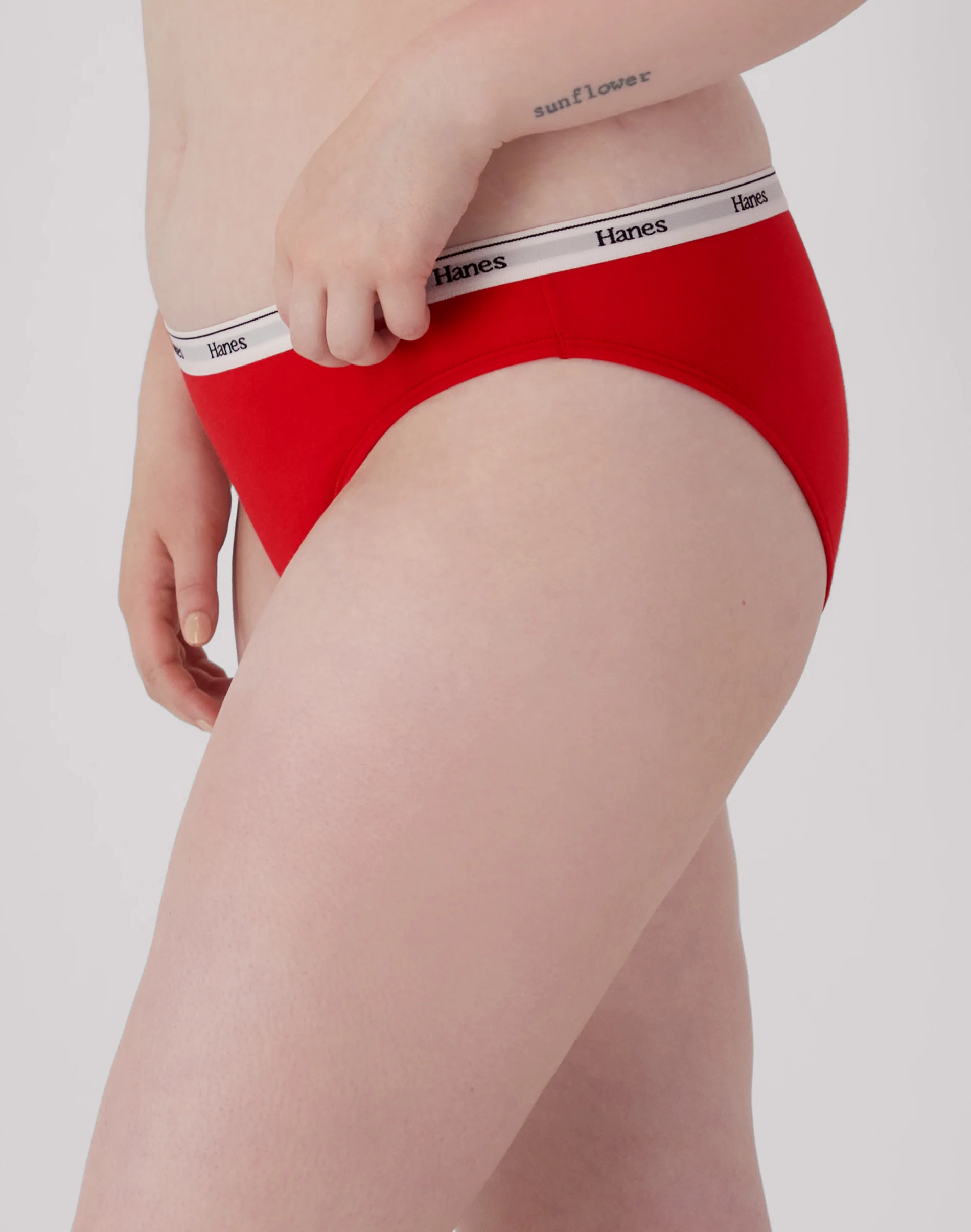 Hanes Originals Women’s Bikini Underwear, Breathable Stretch Cotton, 6-Pack #OC42AS