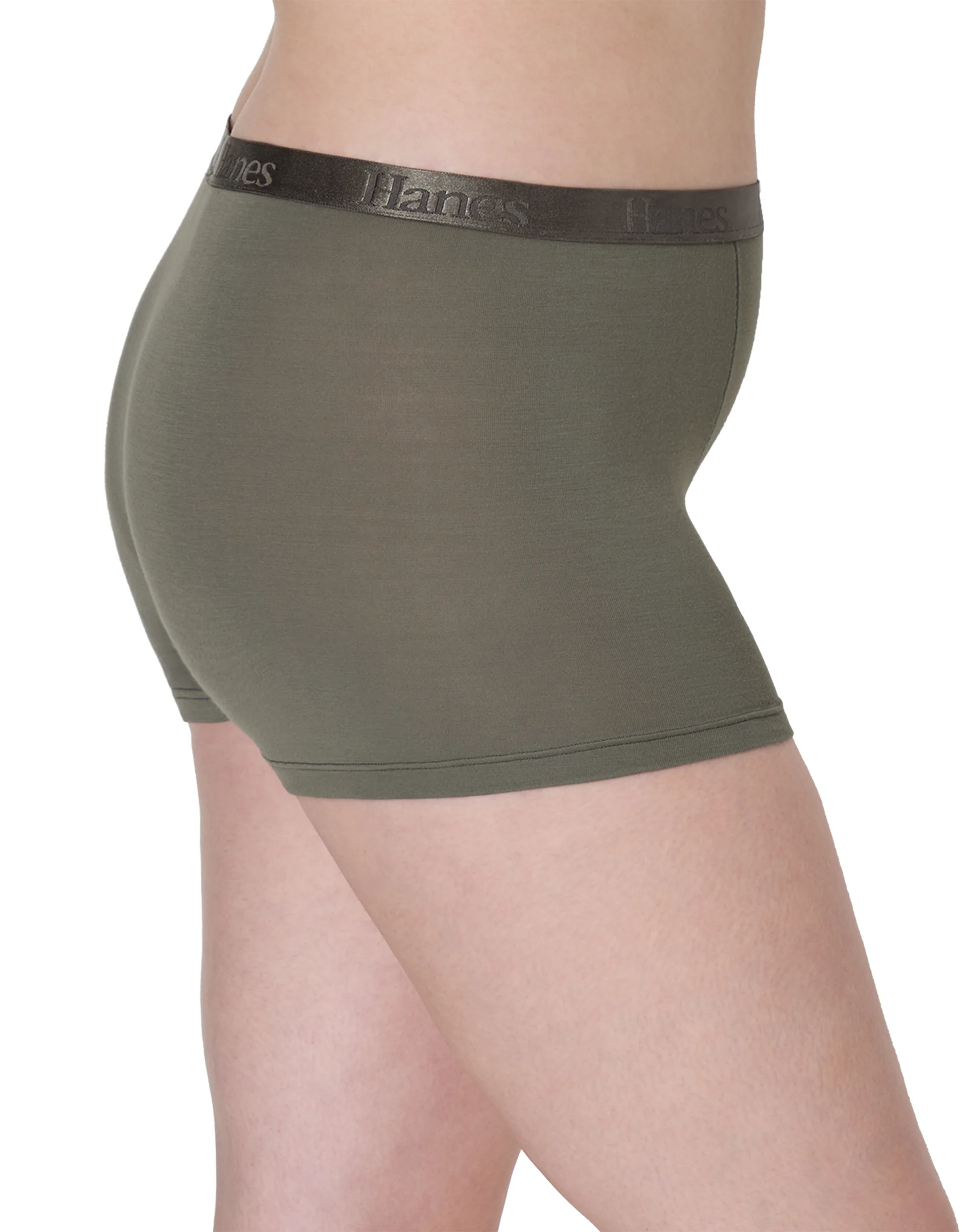 Hanes Originals Women's SuperSoft Boxer Brief Underwear, 3-Pack #OB49AS