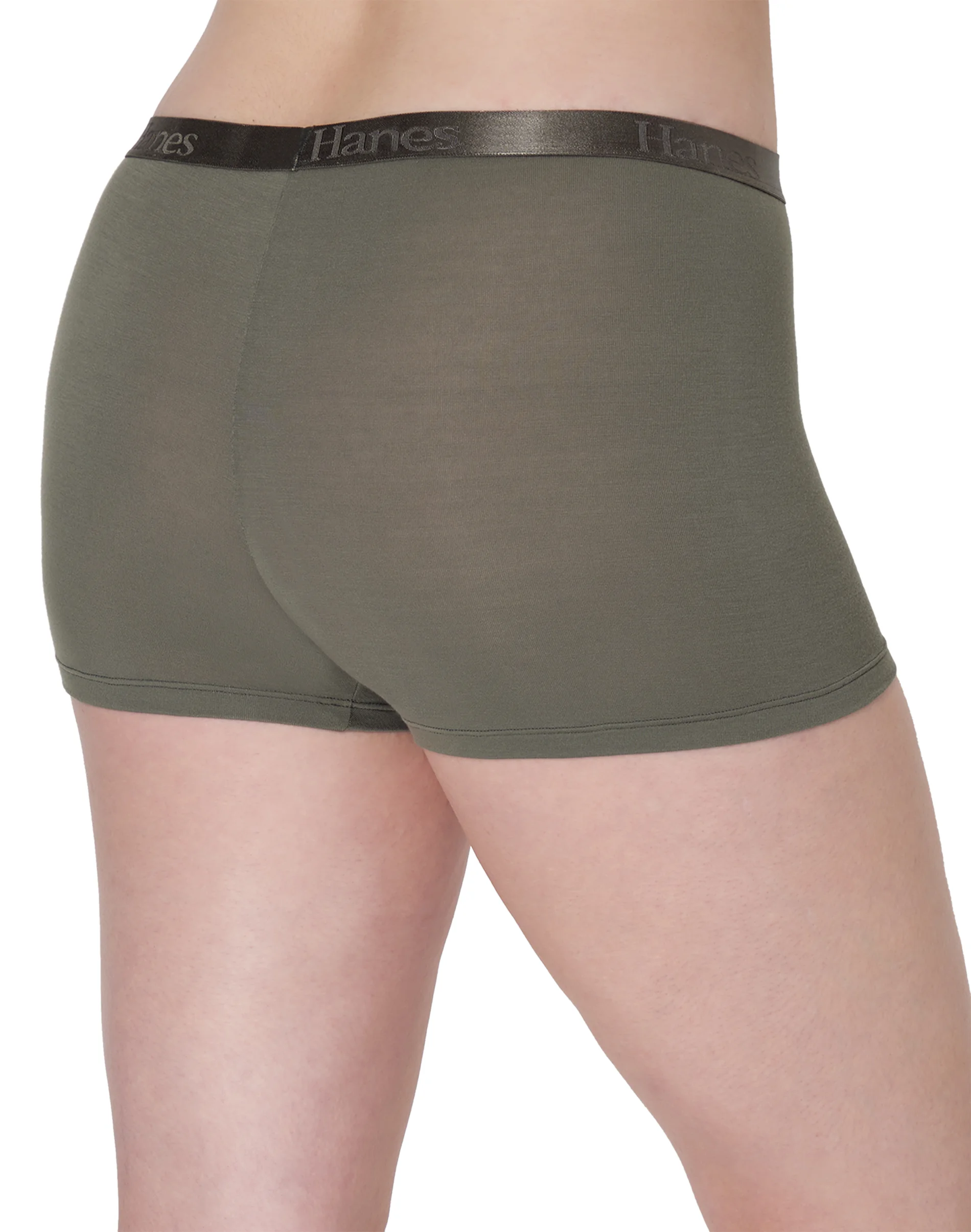 Hanes Originals Women's SuperSoft Boxer Brief Underwear, 3-Pack #OB49AS