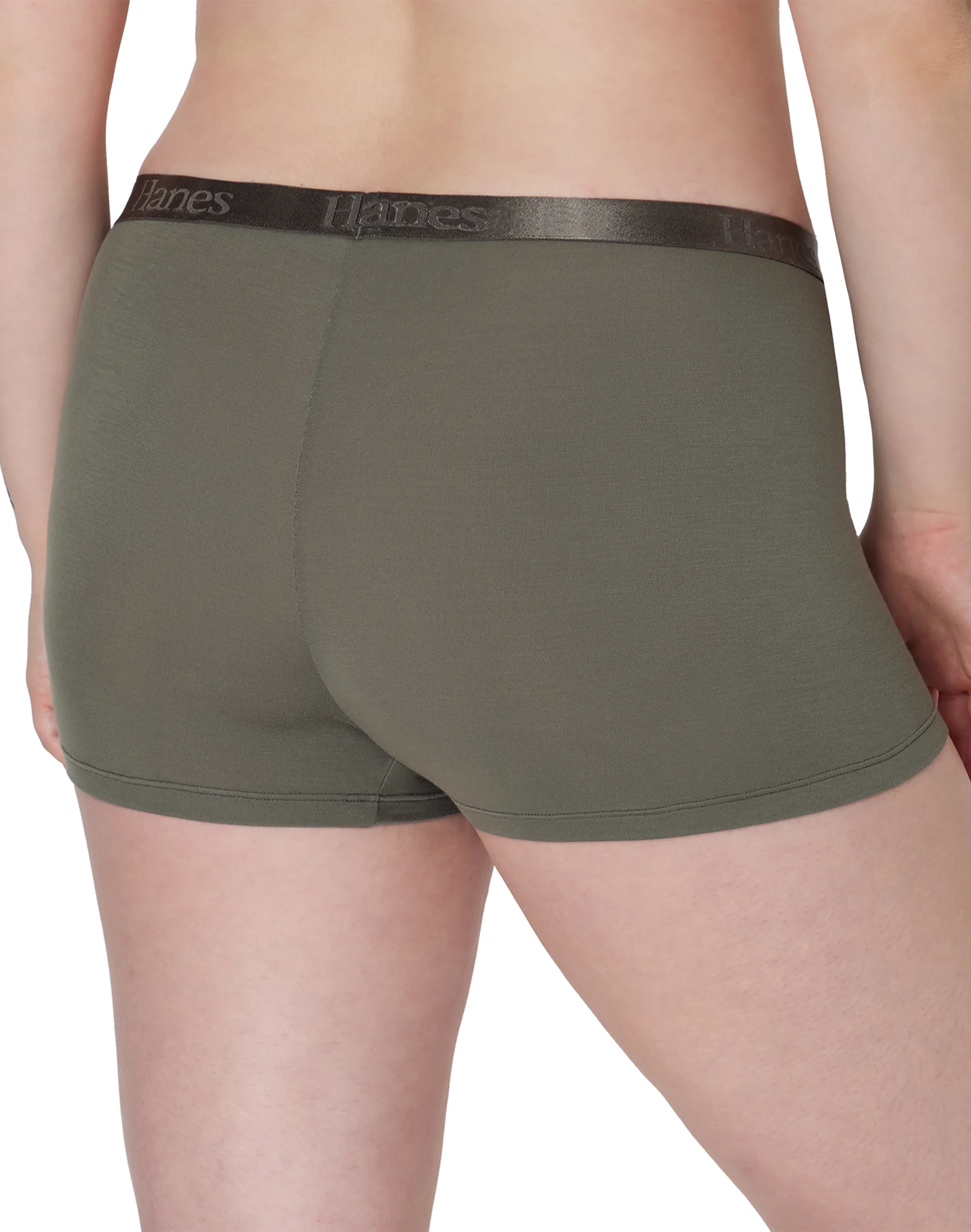 Hanes Originals Women's SuperSoft Boxer Brief Underwear, 3-Pack #OB49AS