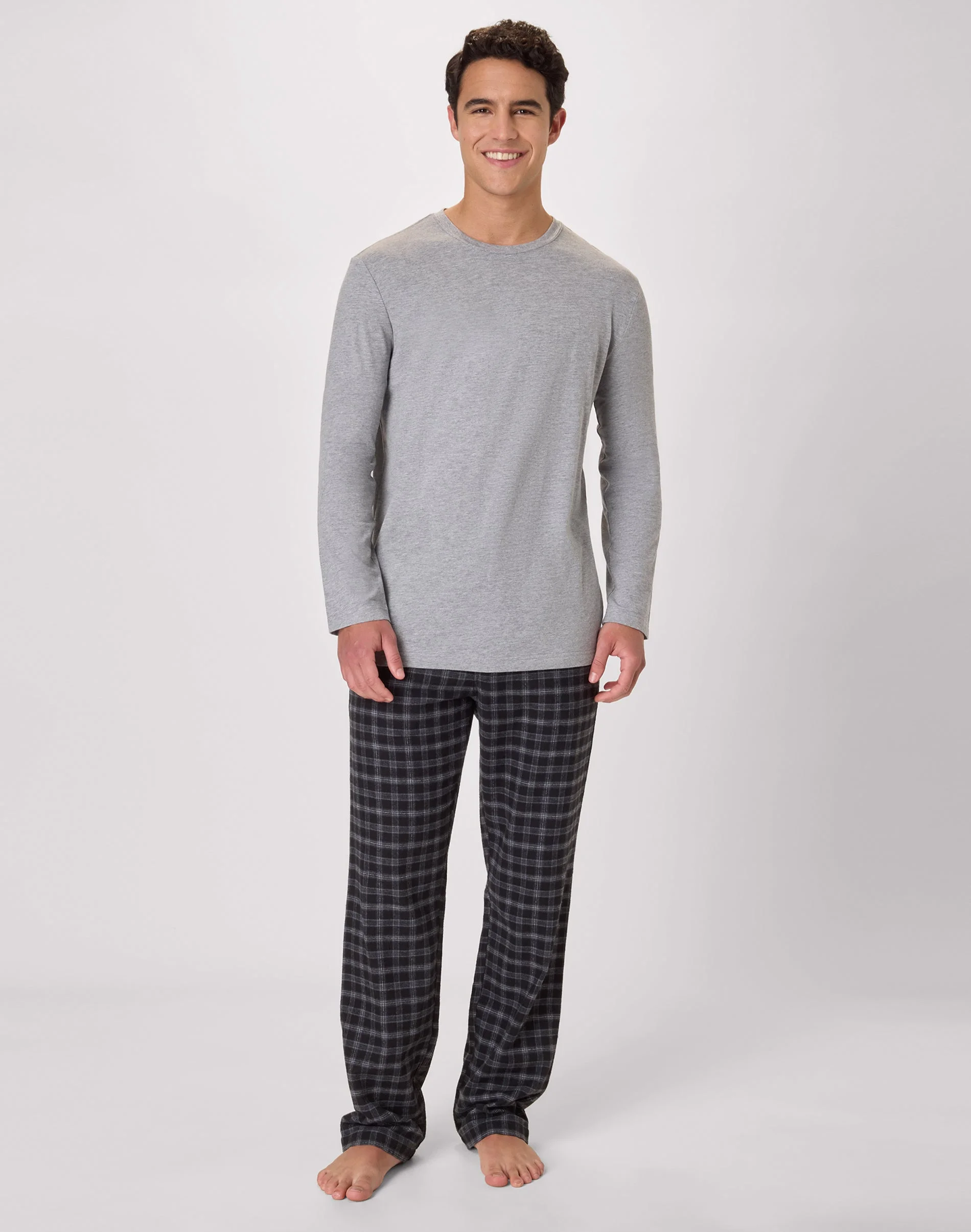 Hanes Men's Flannel Pajama Set, Plaid Print #SFSSB2